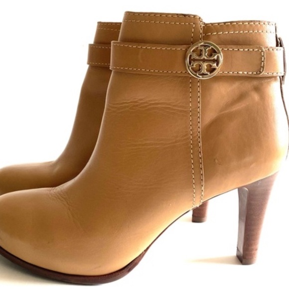 TORY BURCH Bristol Ankle Boots Tan Leather Sz 10.5
Reg $395 - Picture 1 of 8